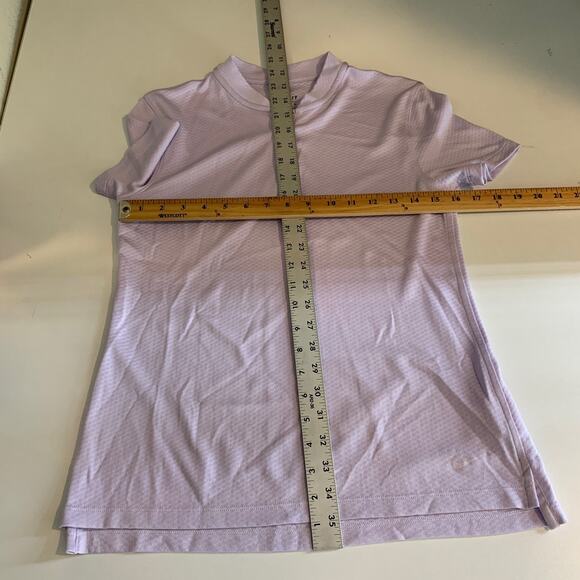 Nike Shirt Womens S Small Orchid Dry Fairway Blade Collar Mesh Lined Golf Polo - Picture 6 of 12